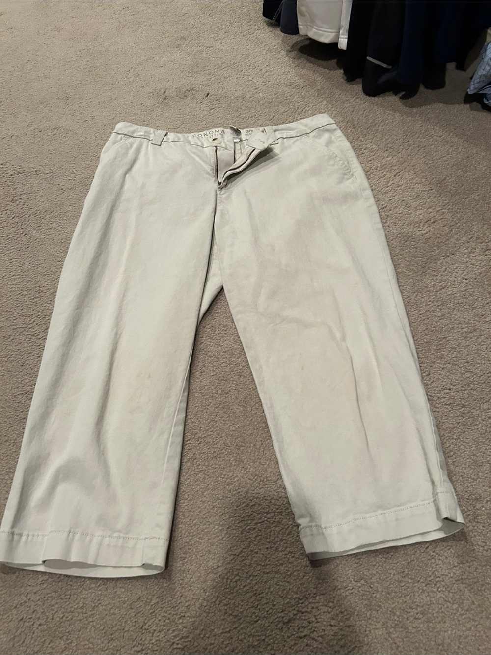 Khaki Women’s Capri Casual Pants